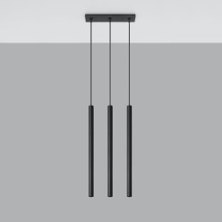 Lampa wisząca PASTELO 3 czarna