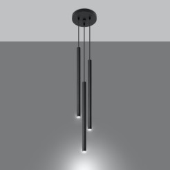 Lampa wisząca PASTELO 3P czarna
