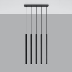 Lampa wisząca PASTELO 5 czarna