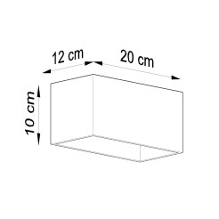 Kinkiet QUAD MAXI biały