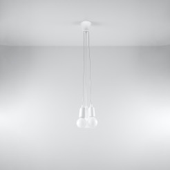 Lampa wisząca DIEGO 3 biała