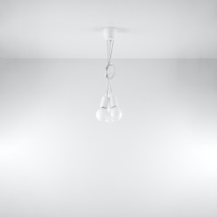 Lampa wisząca DIEGO 3 biała
