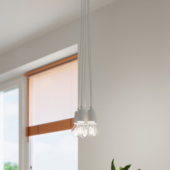 Lampa wisząca DIEGO 3 biała