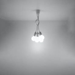 Lampa wisząca DIEGO 5 biała