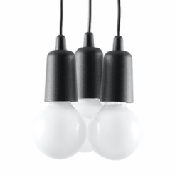 Lampa wisząca DIEGO 3 czarna