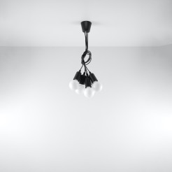 Lampa wisząca DIEGO 5 czarna