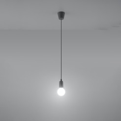 Lampa wisząca DIEGO 1 szara