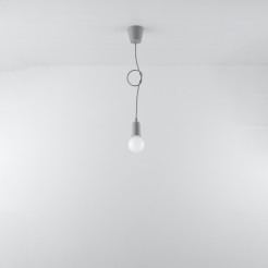 Lampa wisząca DIEGO 1 szara