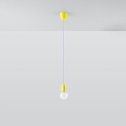 Lampa wisząca DIEGO 1 żółta
