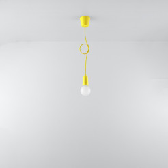 Lampa wisząca DIEGO 1 żółta