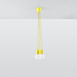 Lampa wisząca DIEGO 3 żółta