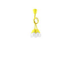 Lampa wisząca DIEGO 5 żółta