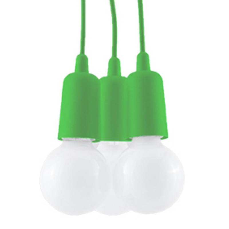 Lampa wisząca DIEGO 3 zielony