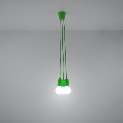 Lampa wisząca DIEGO 3 zielony