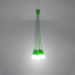 Lampa wisząca DIEGO 5 zielony