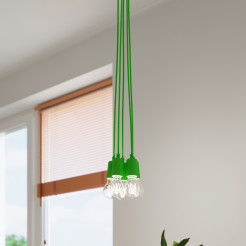 Lampa wisząca DIEGO 5 zielony