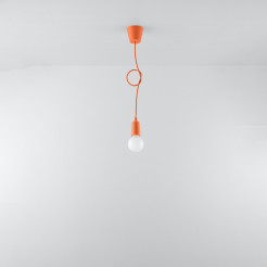 Lampa wisząca DIEGO 1 pomarańczowy
