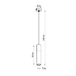 Lampa wisząca BORGIO 1 biały