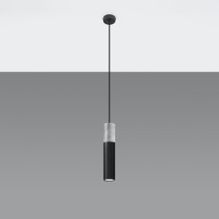 Lampa wisząca BORGIO 1 czarny