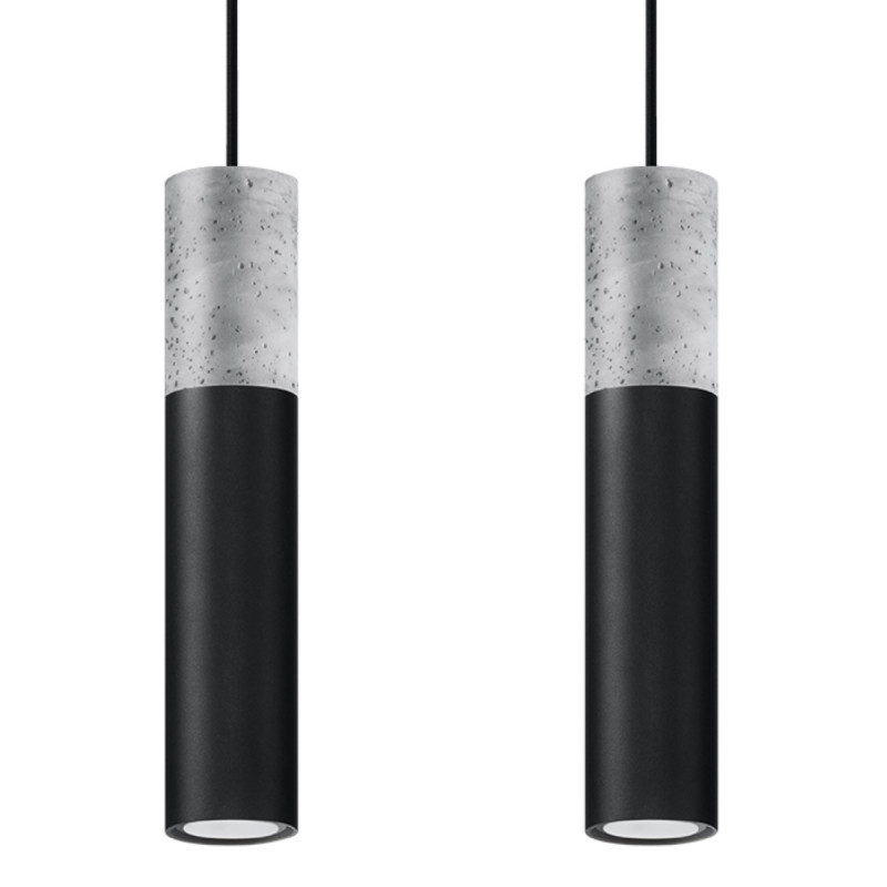 Lampa wisząca BORGIO 2 czarny