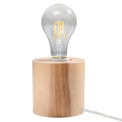 Lampa biurkowa SALGADO naturalne drewno