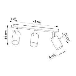 Plafon RING 3 chrom