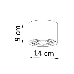 Plafon BASIC 1 beton