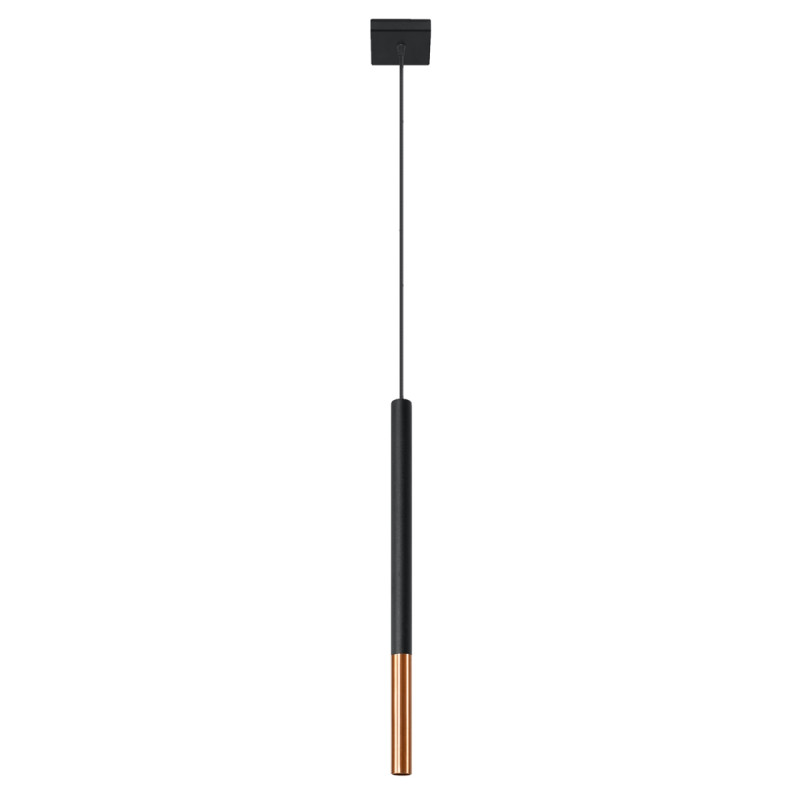 Lampa wisząca MOZAICA 1 czarny/miedź