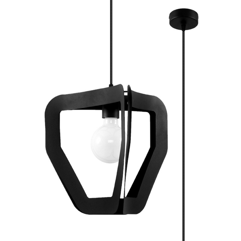 Lampa wisząca TRES czarna