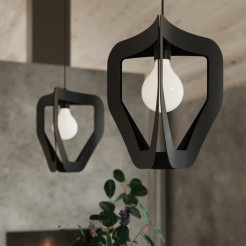 Lampa wisząca TRES czarna