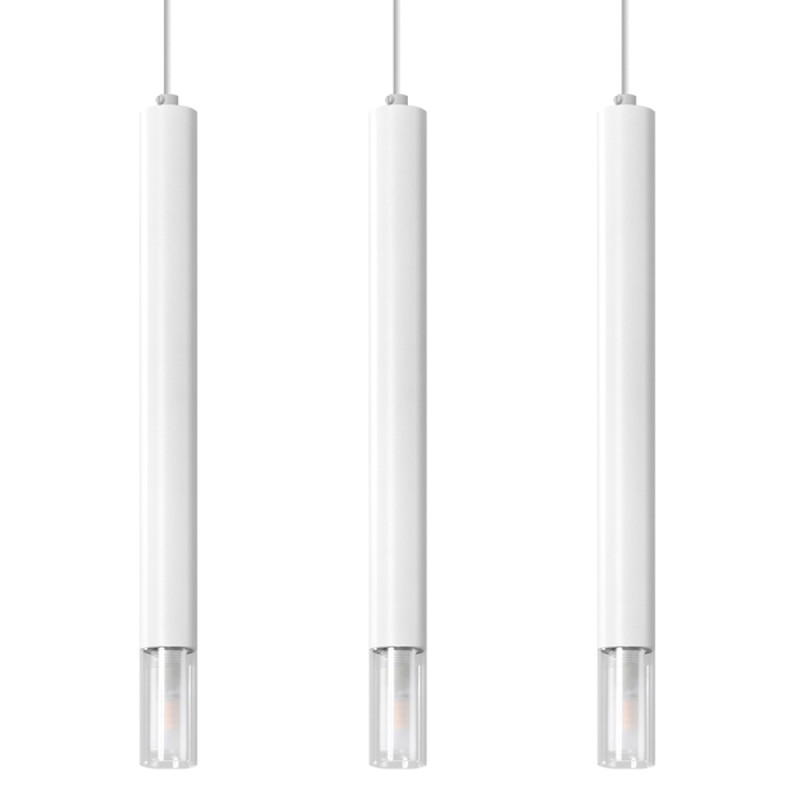 Lampa wisząca WEZYR 3 biała