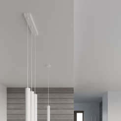 Lampa wisząca WEZYR 3 biała