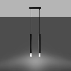 Lampa wisząca WEZYR 2 czarna