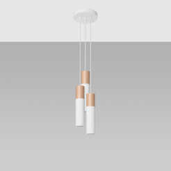 Lampa wisząca PABLO 3P biała