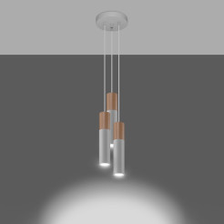 Lampa wisząca PABLO 3P biała