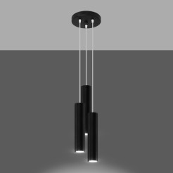 Lampa wisząca LAGOS 3P czarny
