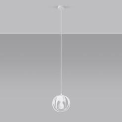 Lampa wisząca TULOS 1 biała