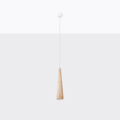 Lampa wisząca SULA 1 naturalne drewno
