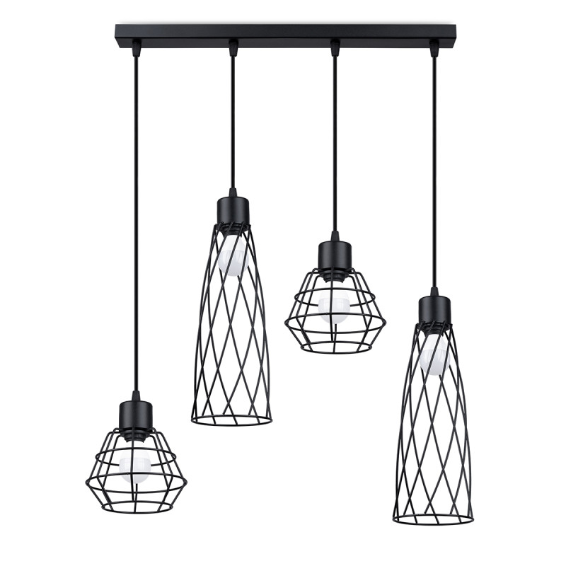 Lampa wisząca SUBA 4L czarna