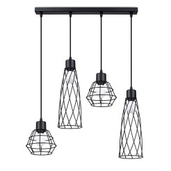 Lampa wisząca SUBA 4L czarna