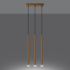 Lampa wisząca PASTELO 3L złota