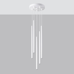 Lampa wisząca PASTELO 5P biała