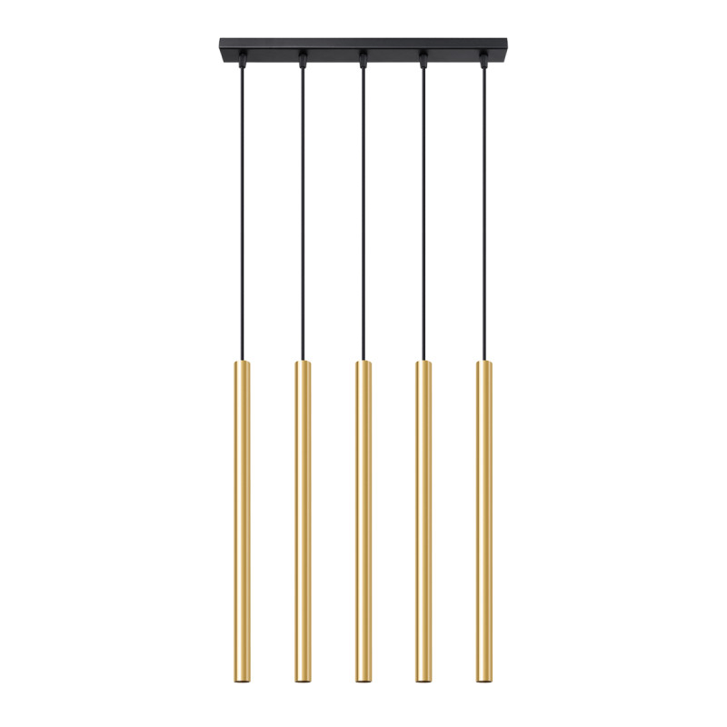 Lampa Wisząca PASTELO 5L złoty połysk