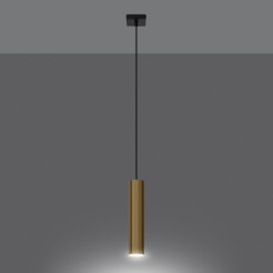 Lampa Wisząca LAGOS 1 złoty połysk