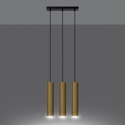 Lampa Wisząca LAGOS 3 złoty połysk