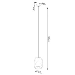 Lampa wisząca ceramiczna GOBI