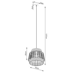 Lampa wisząca BRILO