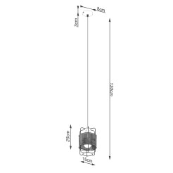 Lampa wisząca GIZUR 1