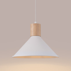 Lampa wisząca JAGA biała