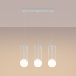 Lampa wisząca BRINA 3L biała